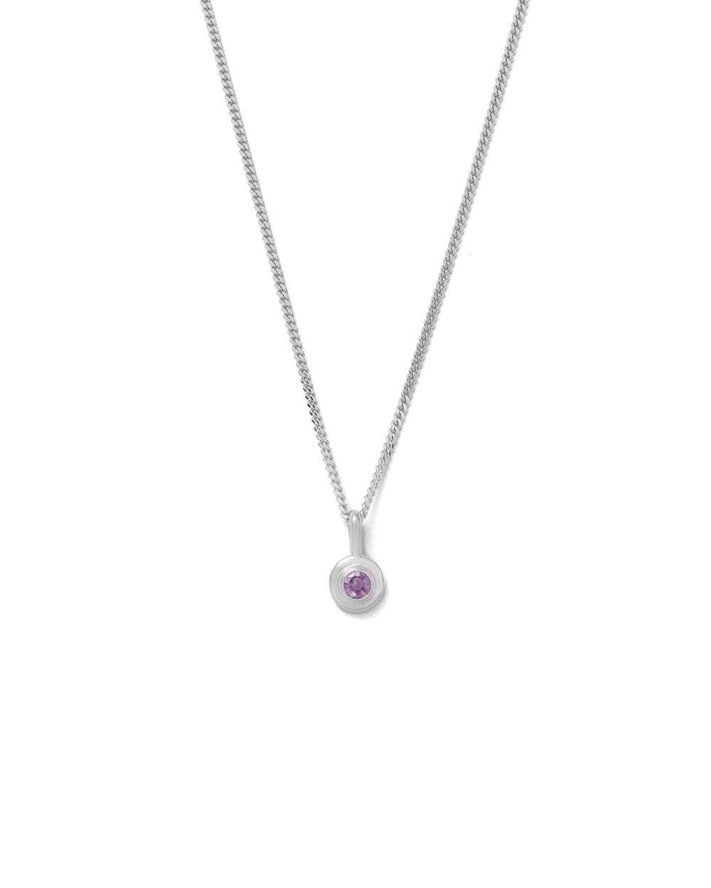BIRTHSTONE NECKLACE (STERLING SILVER) - Image 8