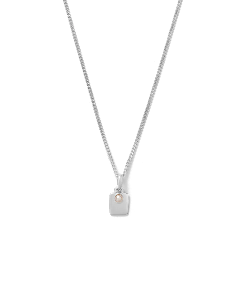 ENGRAVABLE BIRTHSTONE NECKLACE (STERLING SILVER) - Image 12