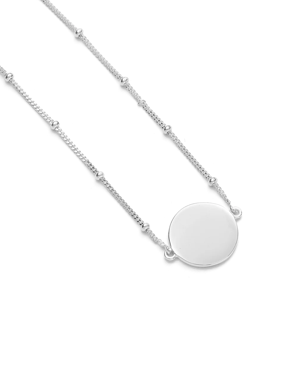 ENGRAVABLE DISC BRACELET (STERLING SILVER) - Image 3