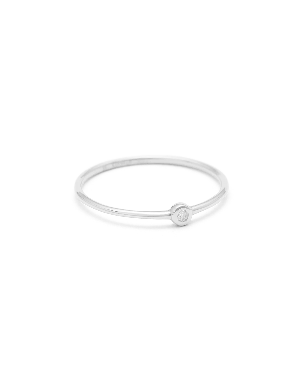 PETITE DIAMOND RING (STERLING SILVER) - Image 4