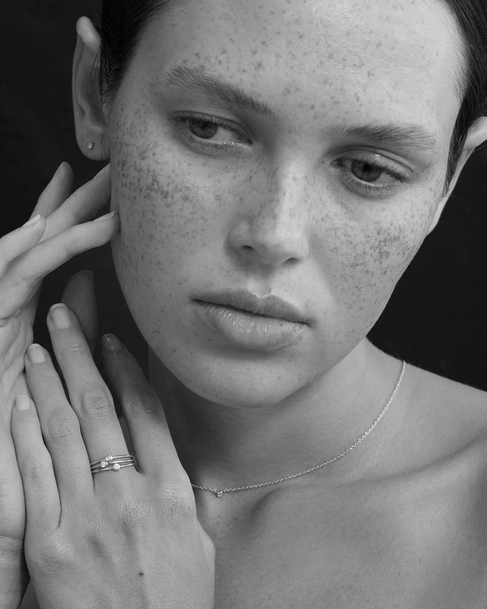 PETITE DIAMOND RING (STERLING SILVER) - Image 5