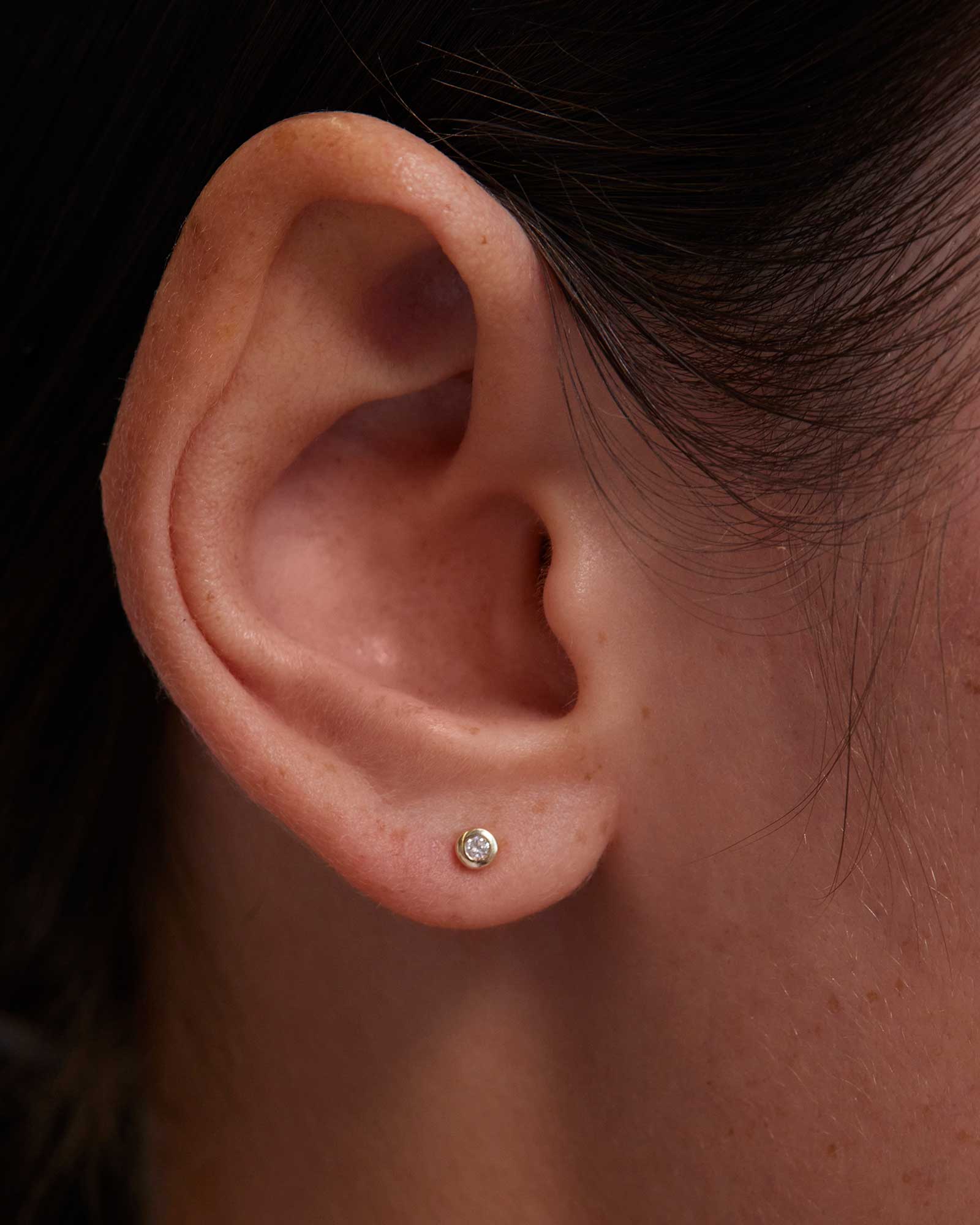 PETITE DIAMOND STUDS (9K GOLD) - Image 3