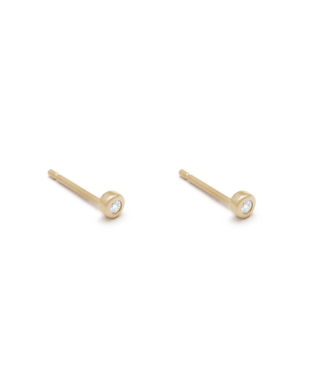 PETITE DIAMOND STUDS (9K GOLD) - Image 4