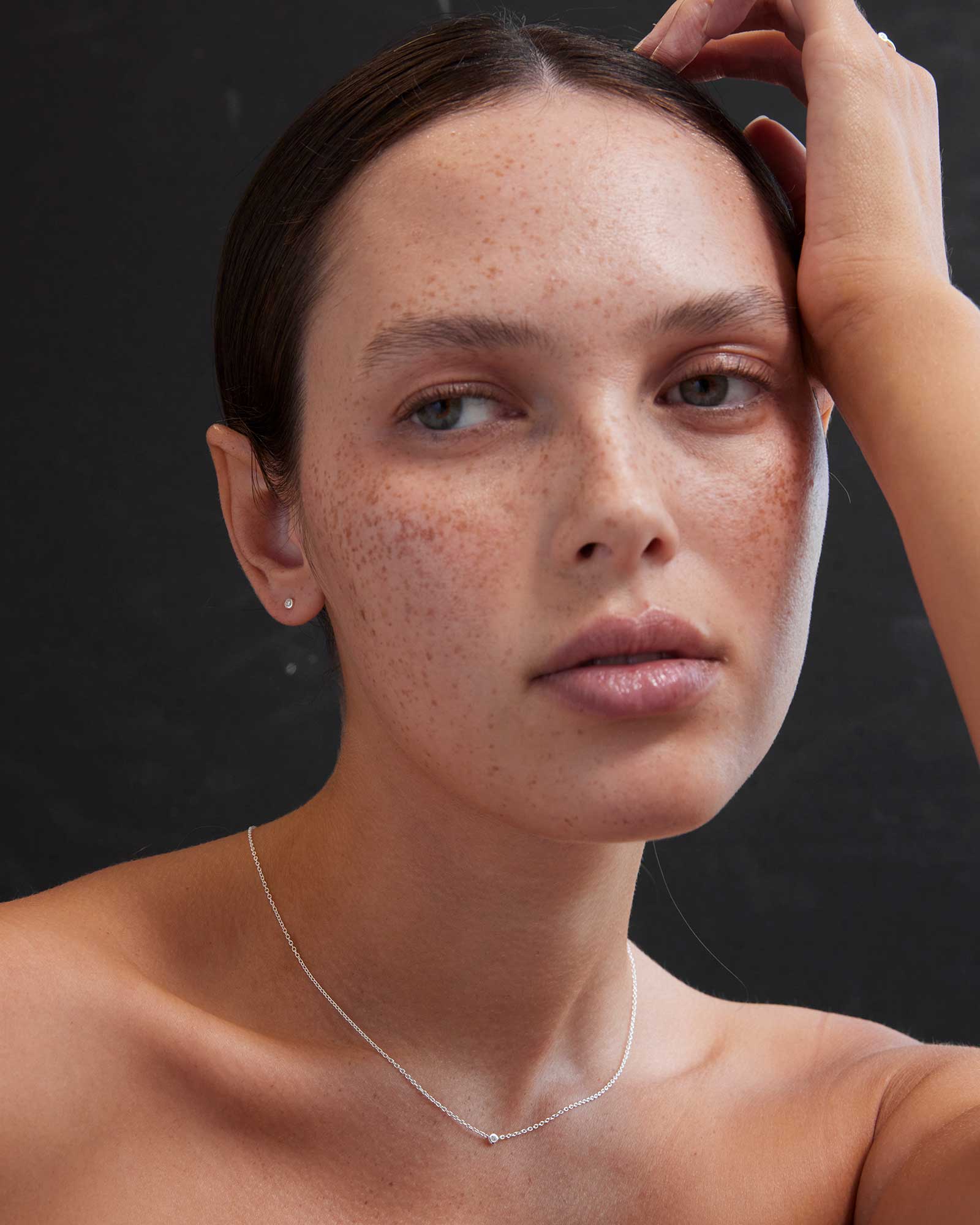 PETITE DIAMOND STUDS (STERLING SILVER) - Image 5