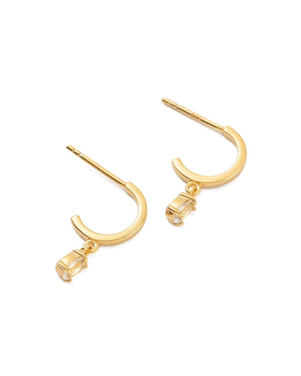 TEARDROP HOOPS (18K GOLD PLATED) - Image 4